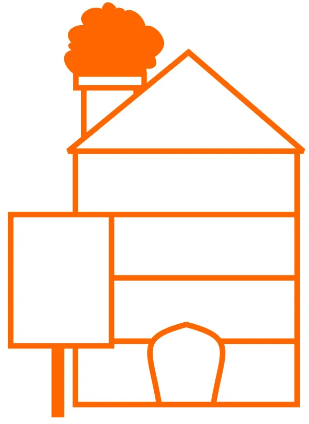 Haunted House Template for Kids