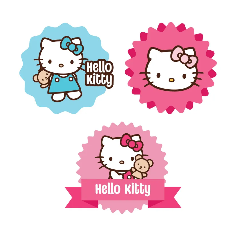 Hello Kitty Cupcake Toppers