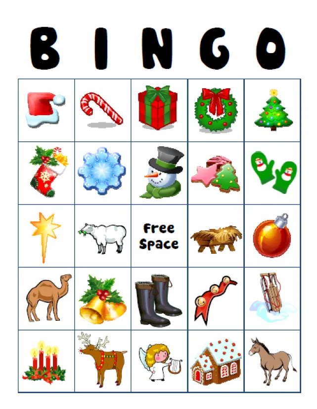 Holiday Bingo Game Cards - Free