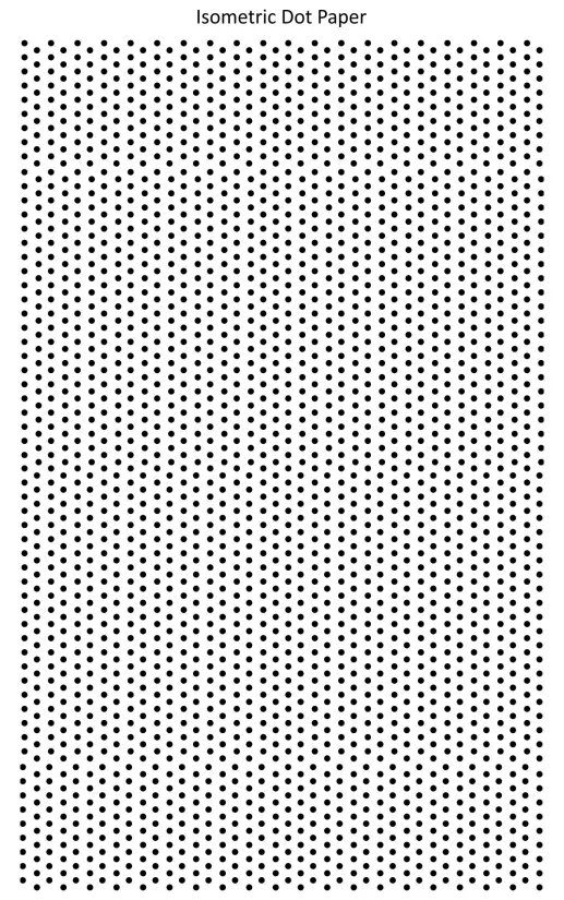 Isometric Dot Paper Printable