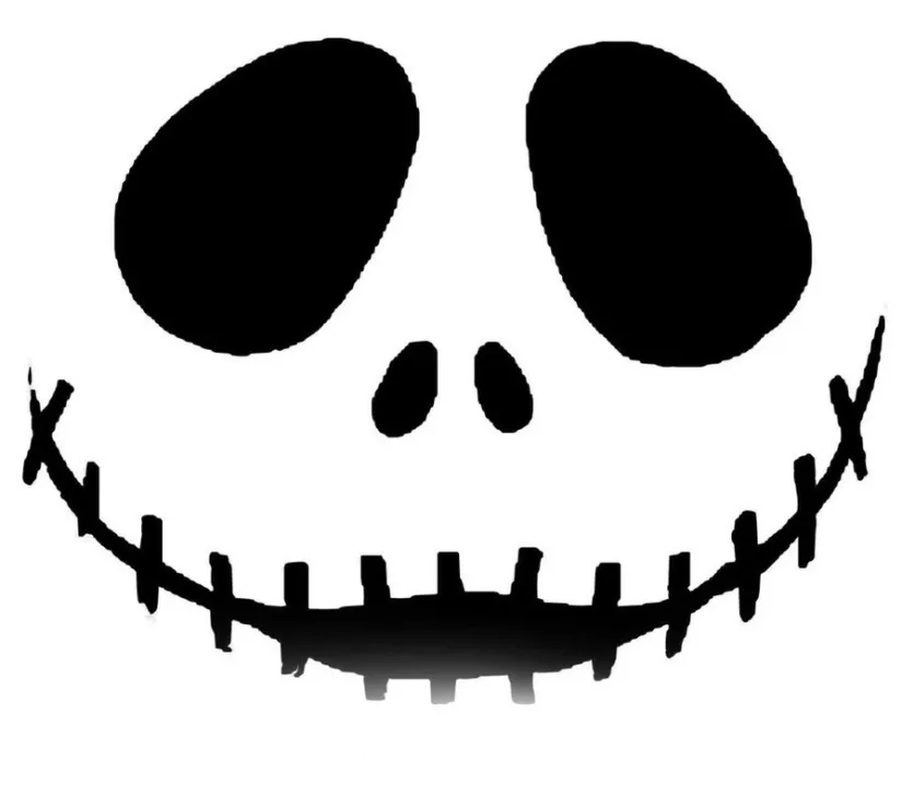 Jack Skellington Pumpkin Stencil