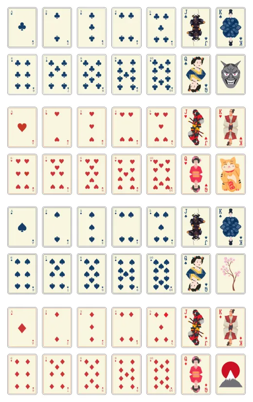 Japanese Playing Cards Printable