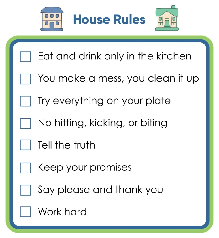 Kids House Rules Printable