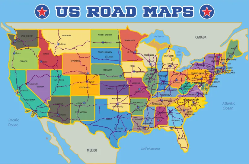 Kids Road Maps Printables