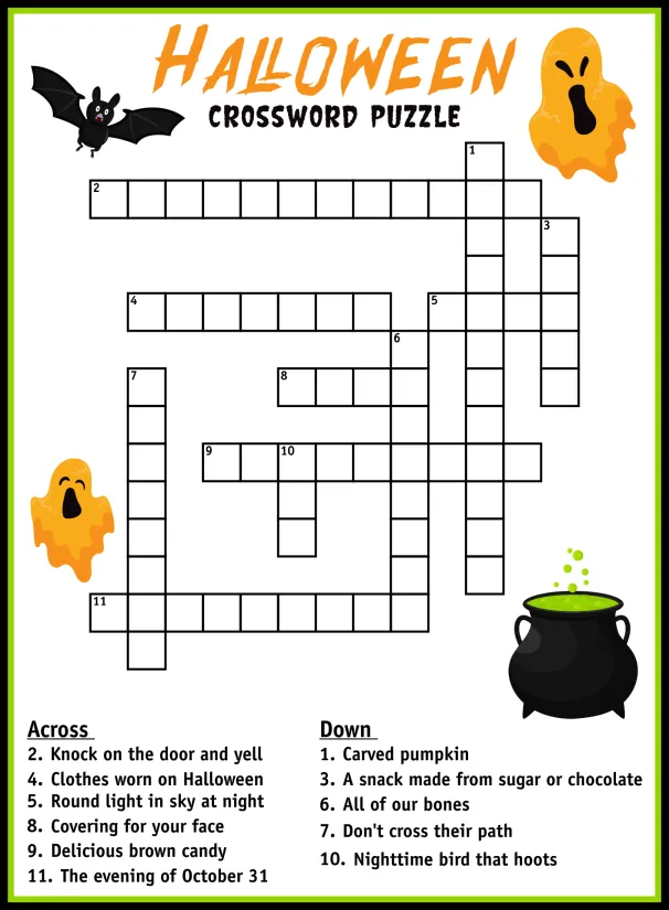 Large Printable Easy Crossword Puzzle