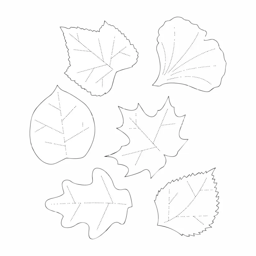 Leaves Printable Cut Out Template