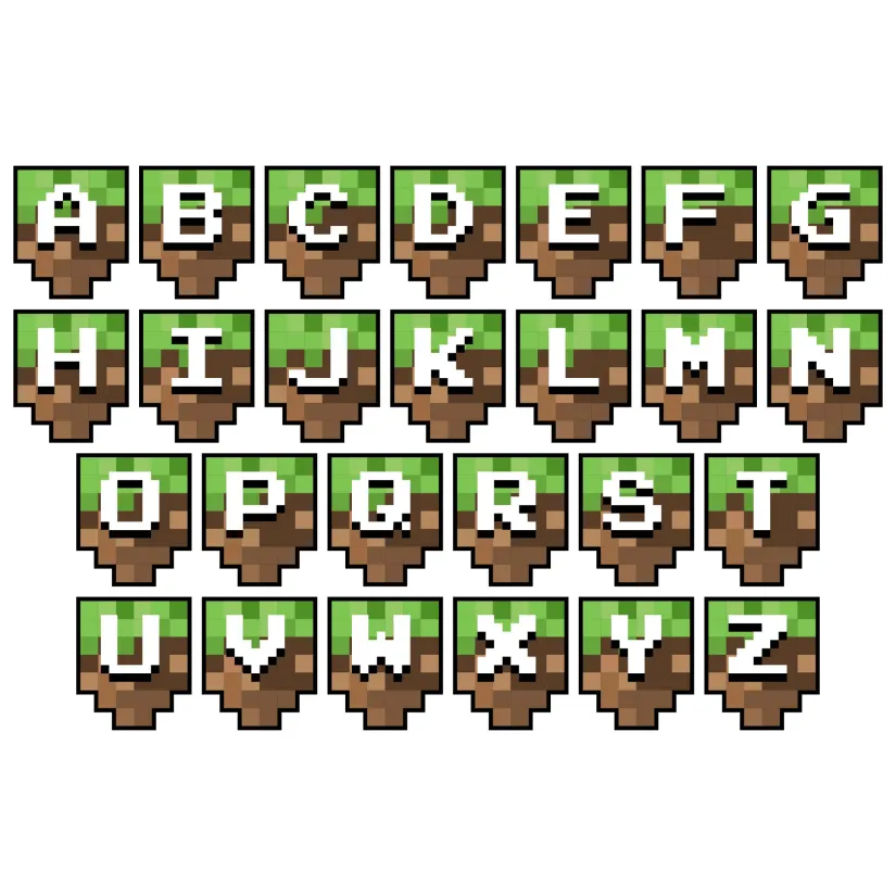 Minecraft Banner Letters