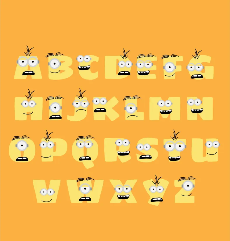 Minion Printable Letters