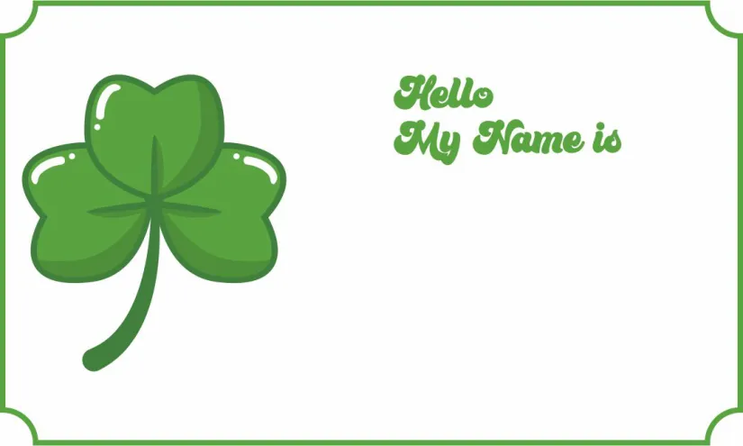 Name Tags St. Patricks