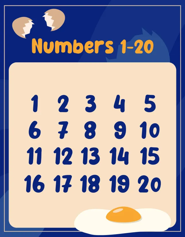 Numbers 1 20 Printable Worksheets