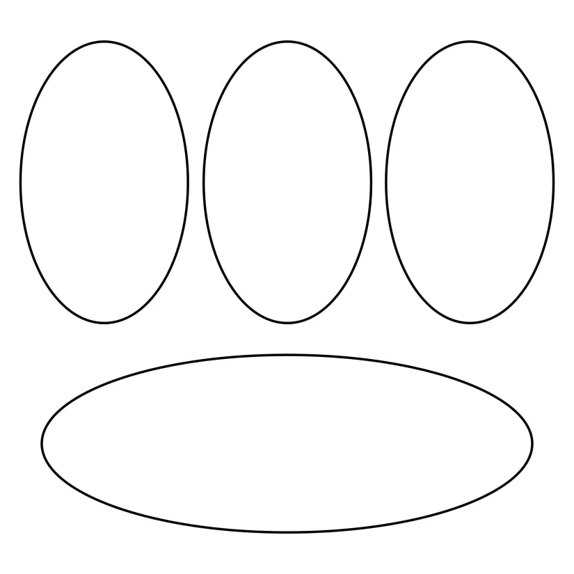 Oval Shape Template Printable