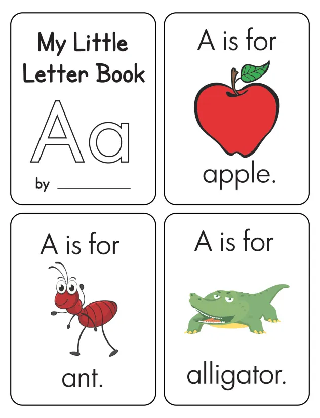 Preschool Letter Books Printable
