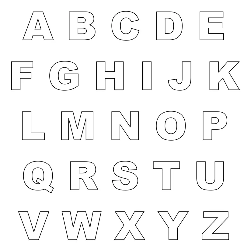 Print Cut Out Alphabet Letters