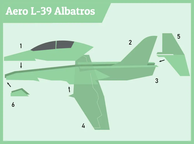 Printable 3D Paper Planes Template
