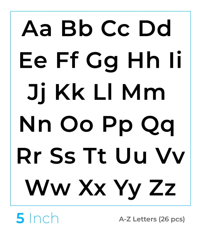 Printable 5 Inch Letter Stencils A-Z