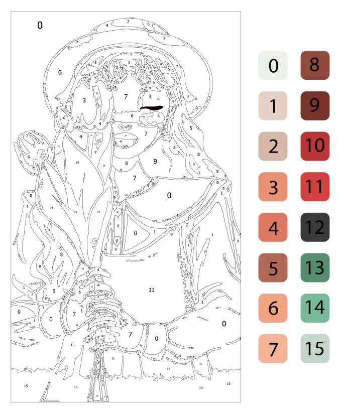 Printable Adult Color By Numbers