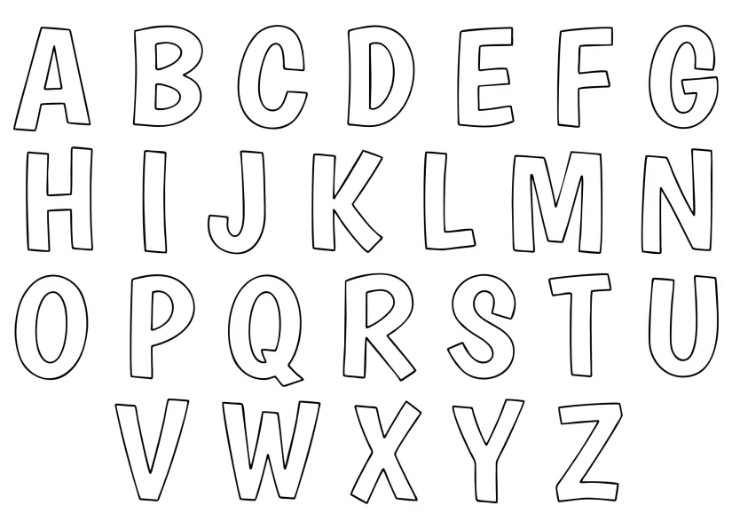 Printable Alphabet Letters Templates