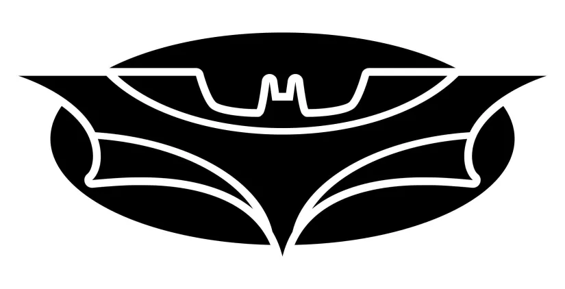 Printable Batman The Dark Knight Symbol Pumpkin Carving Pattern