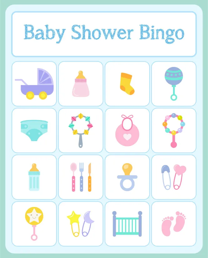 Printable Bingo Cards Baby Shower