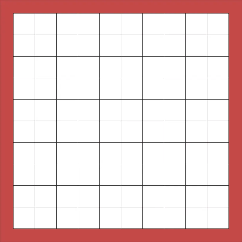 Printable Blank 100 Square Grid Paper