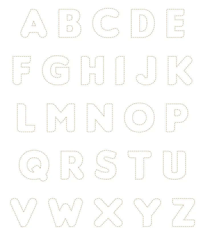 Printable Block Letters To Cut Out