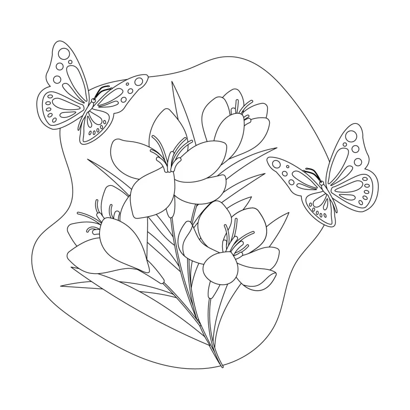 Printable Butterfly Coloring Pages