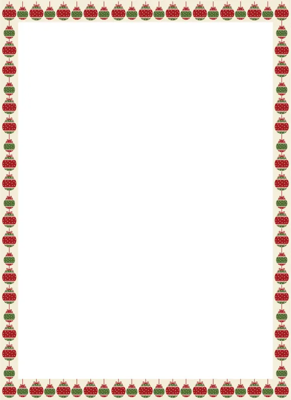 Printable Christmas Border Templates