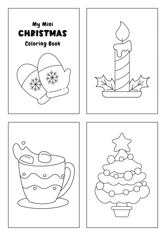 Printable Christmas Coloring Book Pages