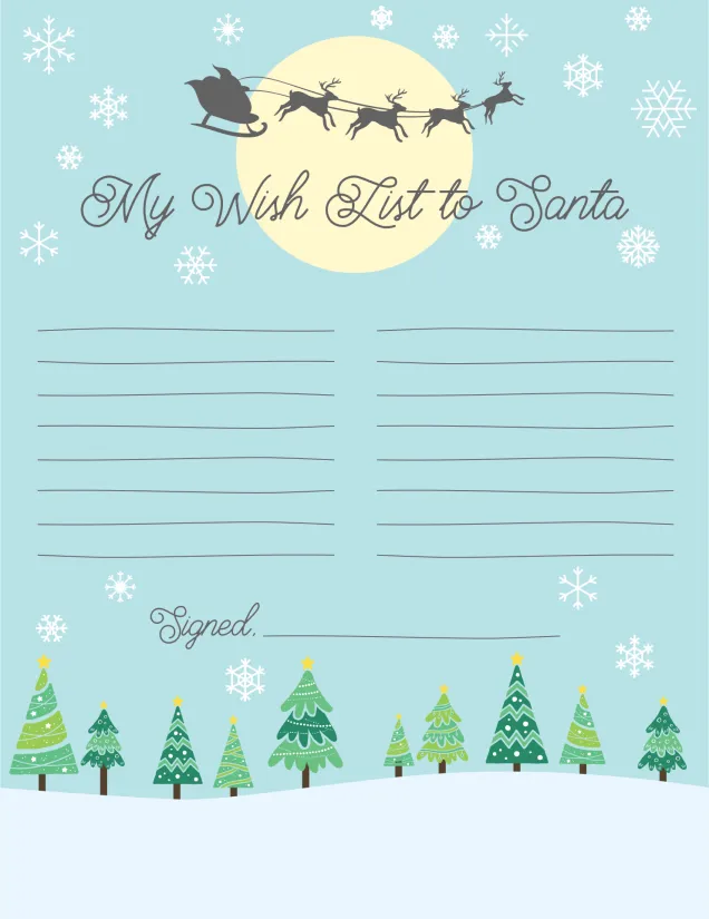 Printable Christmas Gift List Template