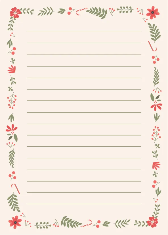 Printable Christmas Letterhead Paper