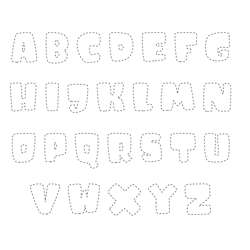 Printable Classroom Display Lettering 3 Inch Bubble A-Z