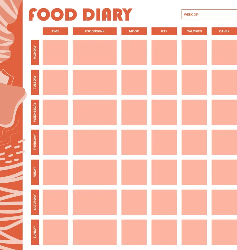 Printable Daily Food Journal