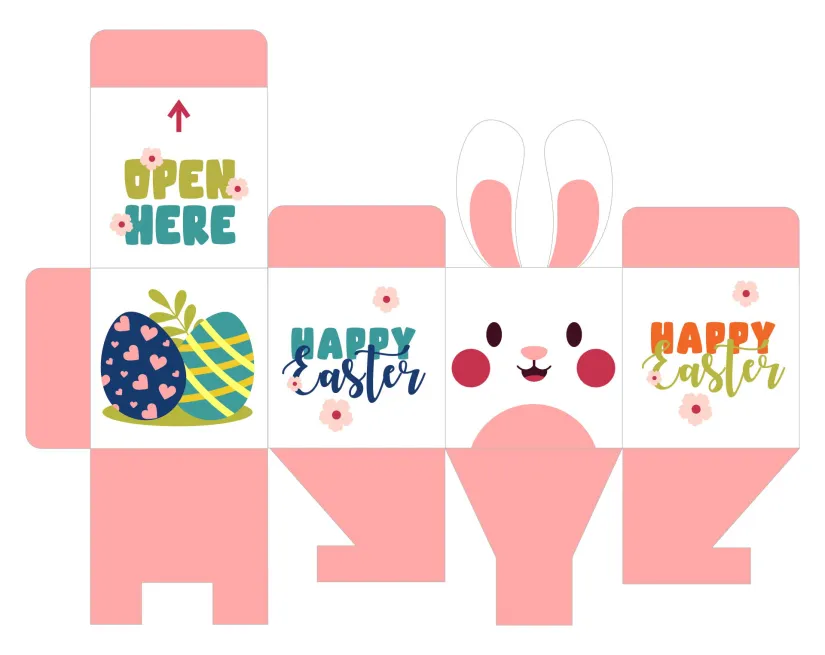 Printable Easter Basket Paper Craft