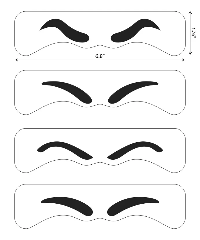 Printable Eyebrow Stencils Actual Size