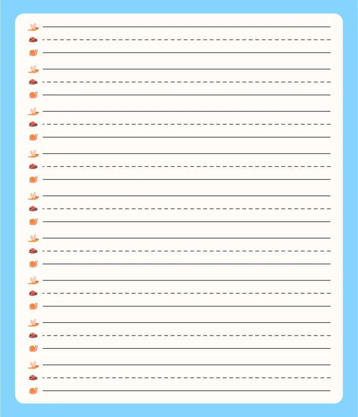 Printable First Grade Writing Paper Template