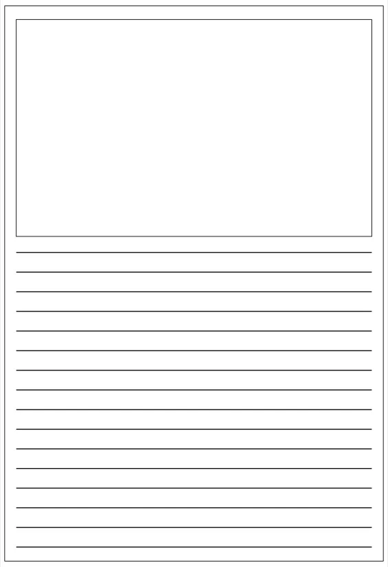 Printable Free Writing Paper With Picture Box Pdf