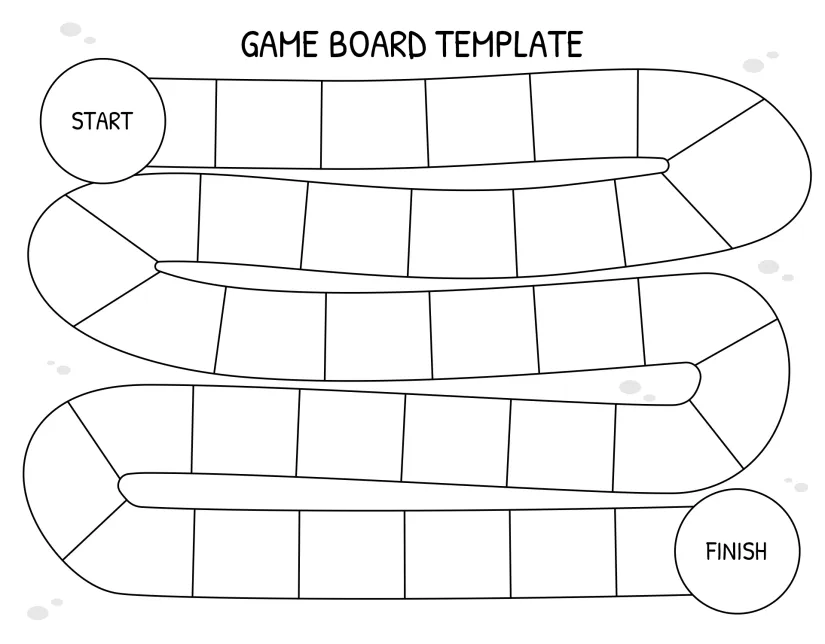 Printable Game Board Templates