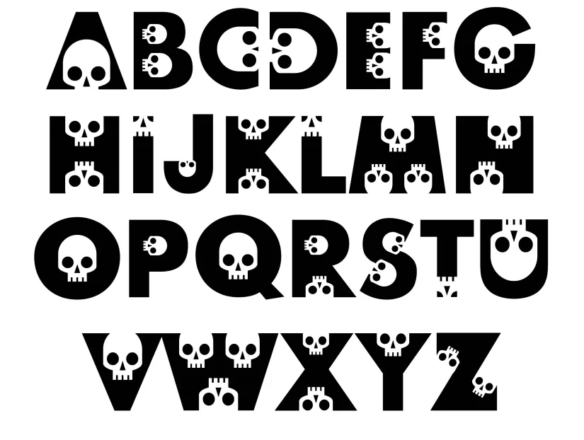 Printable Halloween Alphabet Letters