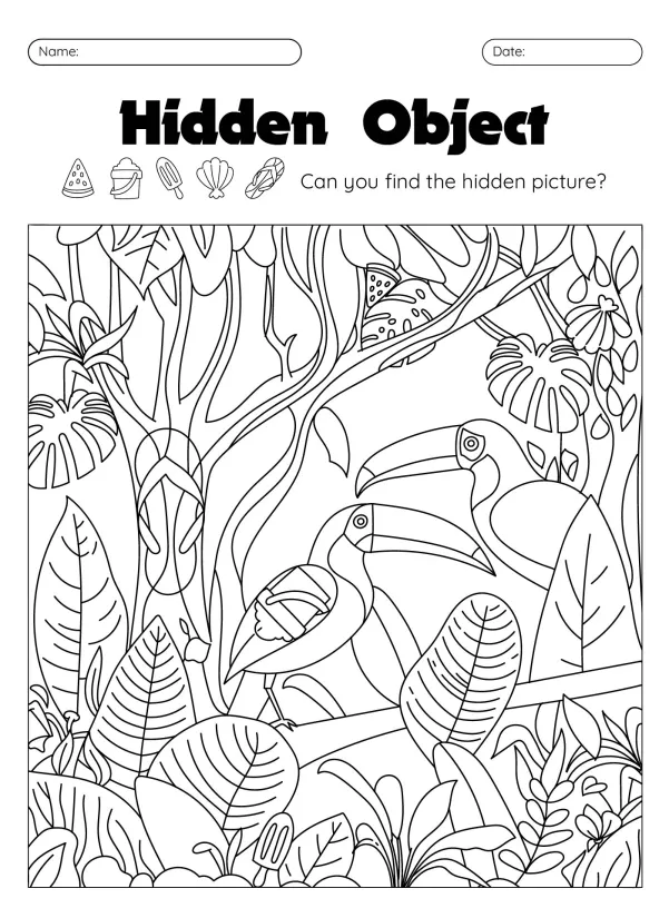 Printable Hidden Object Puzzle Games