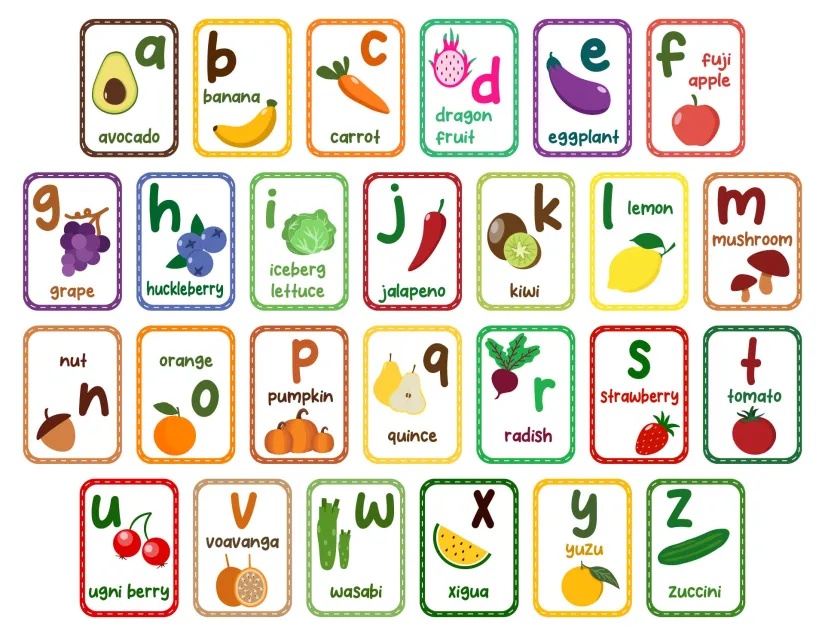 Printable Lower Case Alphabet Flash Cards