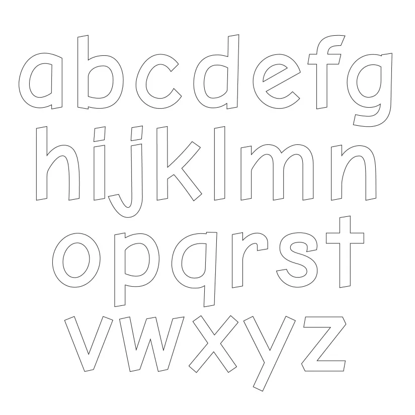 Printable Lowercase Alphabet Letters