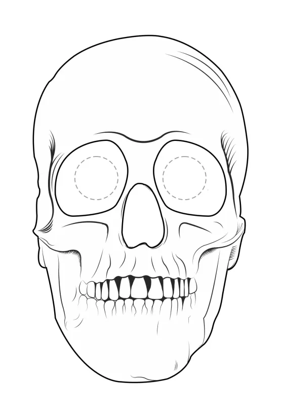 Printable Mask Coloring Pages