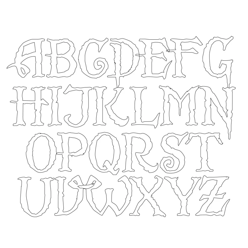 Printable Medium Alphabet Letters