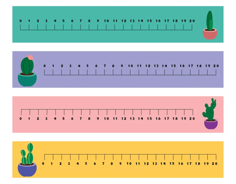 Printable Number Line 1 20