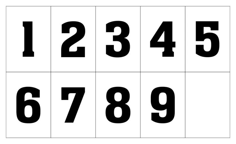 Printable Numbers 1 9