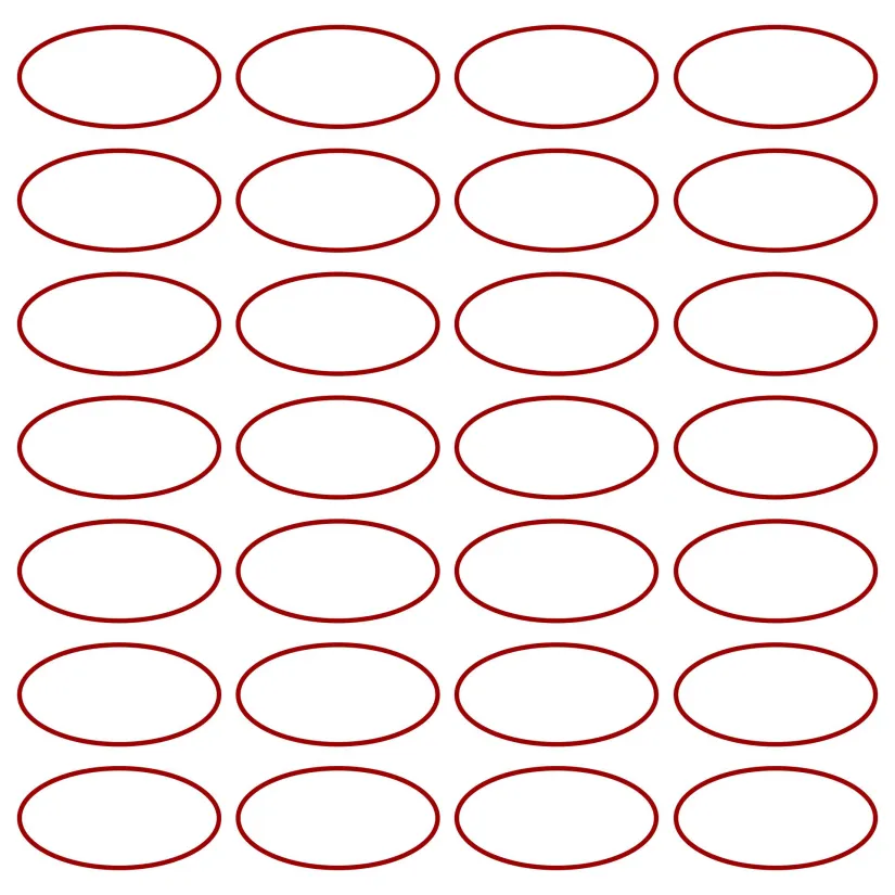 Printable Oval Shape Pattern