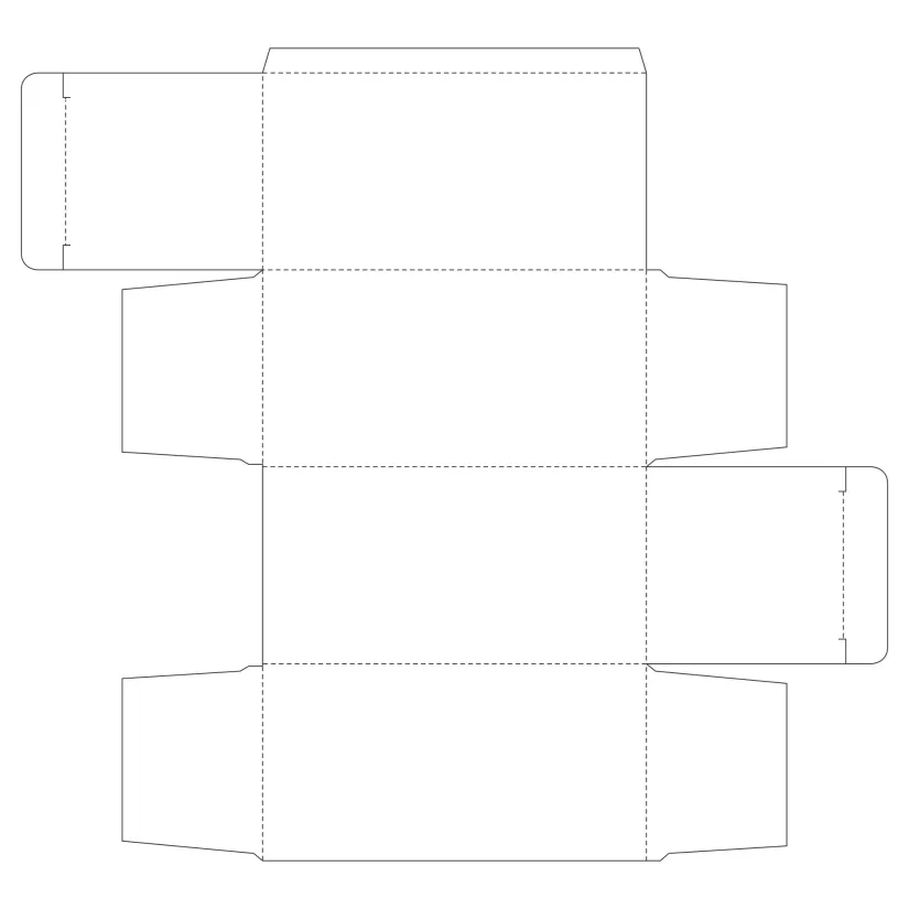 Printable Paper Rectangle Box Template