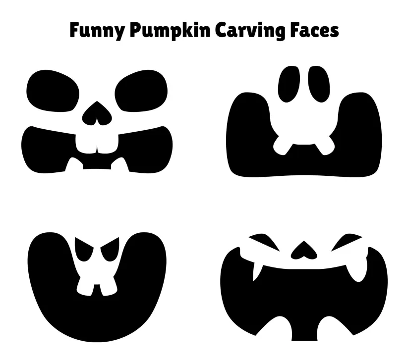 Printable Pumpkin Carving Cutouts For Halloween