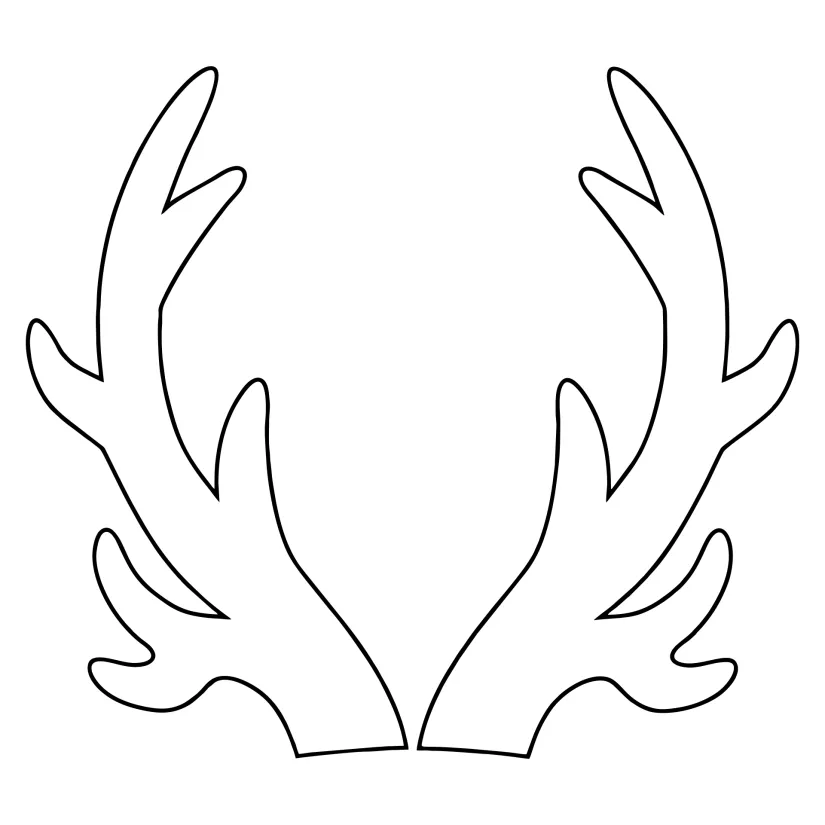 Printable Reindeer Antler Patterns