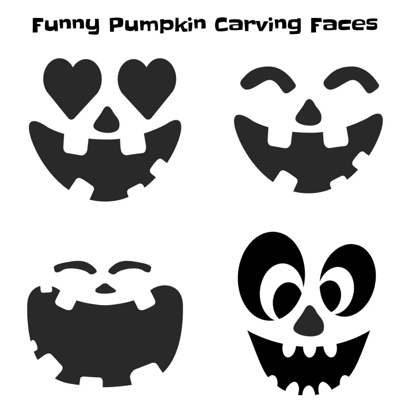 Printable Simple Pumpkin Carving Templates